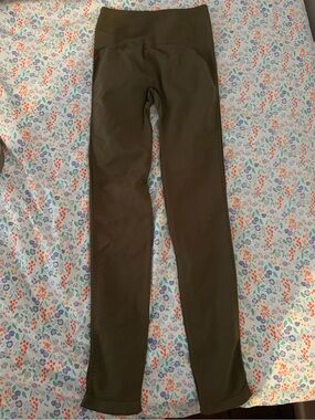 Free people olive green leggings
